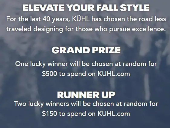 Kühl X Shift Adventure Ready Giveaway - $500 & $150 Gift Cards Up For Grabs