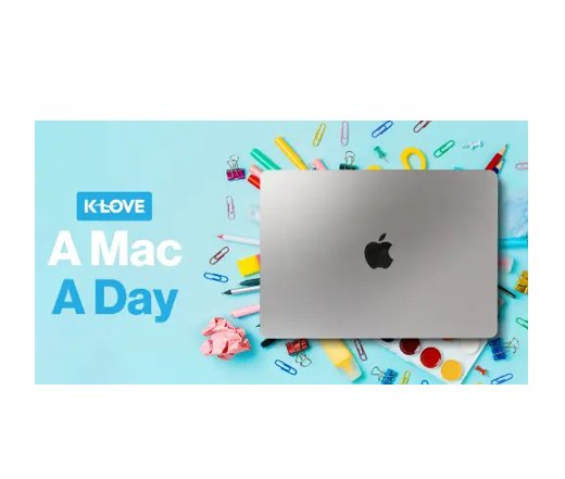 K-Love Mac A Day Sweepstakes - Win An Apple MacBook Air (10 Winners)