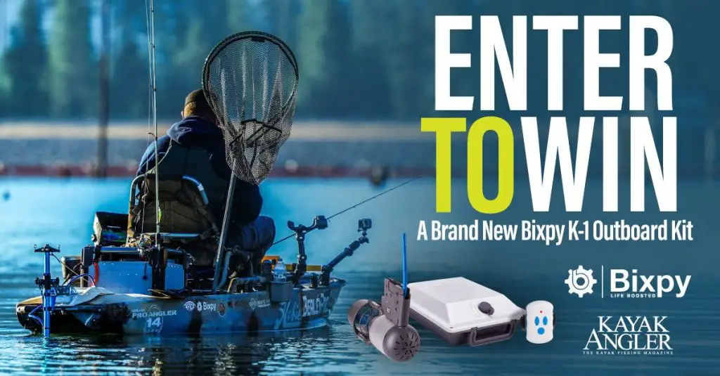 Kayak Angler Giveaway - Win $1,399 Bixpy K-1 Motor + Outboard Battery For A Kayak