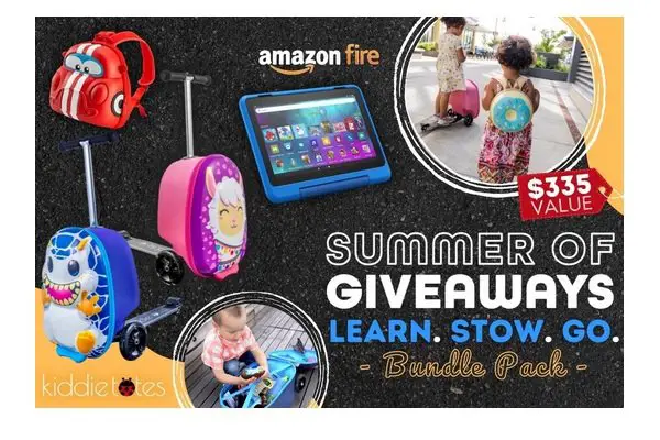 Kiddietotes Learn, Stow & Go Giveaway - Win an Amazon Fire Tablet and More