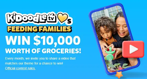 Kidoodle.TV Free Grocery For A Year Giveaway – Win Free Groceries For A Year (7 Winners)