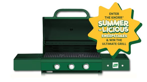Knorr Summer-Licious Sweepstakes – Win A Knorr Branded Grill Or Taste Combination Box (105 Winners)