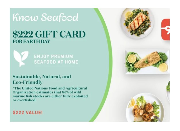 KnowSeafood Earth Day Giveaway - Win A $222 KnowSeafood Gift Card & A Lettuce Grow Farmstand