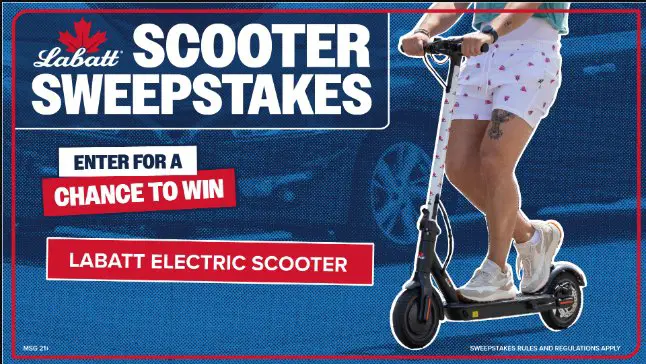 Labatt Scooter Sweepstakes – Win A Labatt Electric Scooter