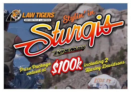 Law Tigers Stylin In Sturgis Sweepstakes - Win 1 of 2 $30,000 Harley Davidson Motorcycles, Trip To Sturgis & More