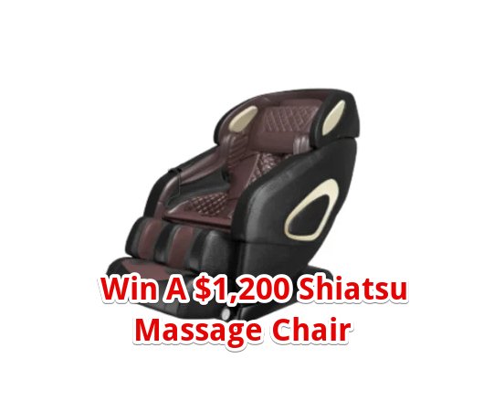 Lee Arnold Shiatsu Massage Chair Giveaway - Win A $1,200 Massage Chair