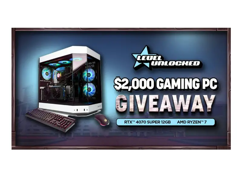 Level Unlocked $2,000 Gaming PC Giveaway - Win A Gaming PC