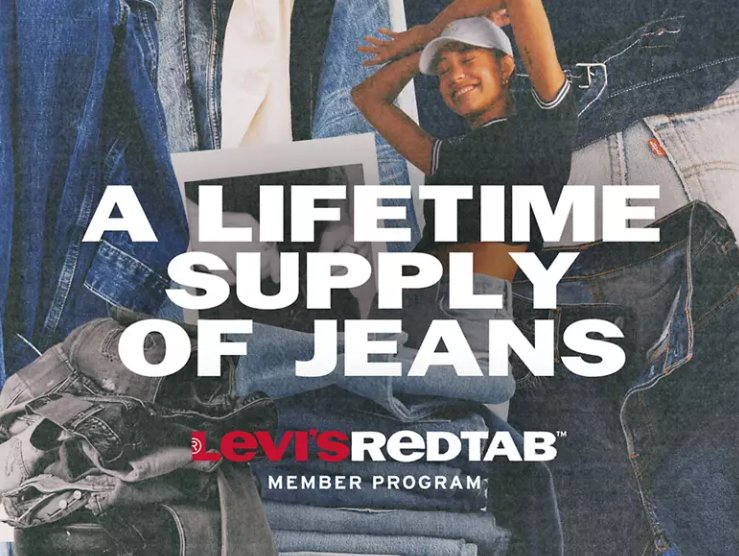 Levi’s Red Tab Lifetime Supply of Jeans Giveaway - Win Free Jeans For Life