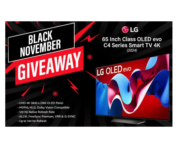 LG Black November Giveaway - Win A LG 65-Inch Smart TV