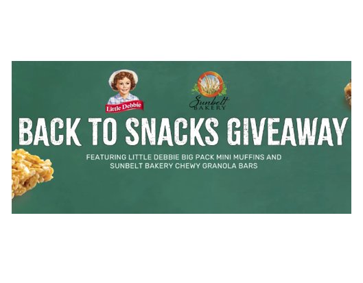 Little Debbie Snacks And Sunbelt Bakery Back To Snacks Giveaway - Win Little Debbie And Sunbelt Bakery Prize Pack (5 Winners)