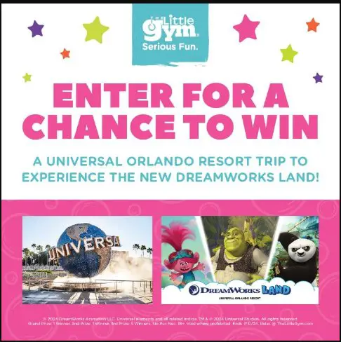 Little Gym Serious Fun Sweepstakes – Win A 3 - Night Trip For 4 To Universal Orlando Resort In Orlando, Florida