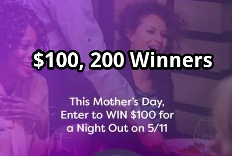 Liv By Kotex Mother’s Night Sweepstakes – Win A $100 American Express Gift Card (200 Winners)