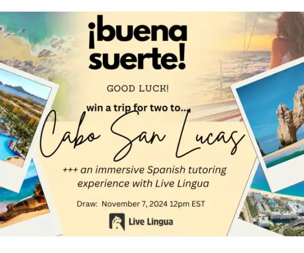 Live Lingua Mexico Giveaway - Win A Trip For 2 To Mexico & More