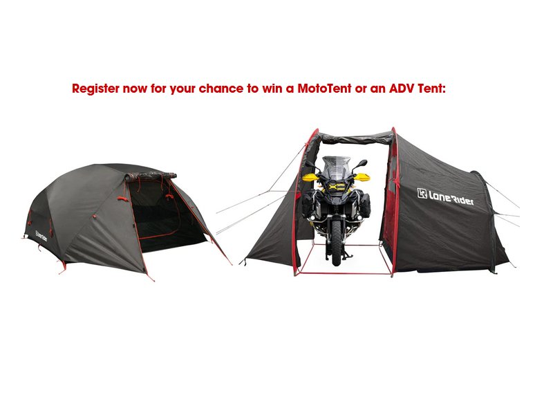 Lone Rider Motorcycle February Giveaway - Win A Mototent Or An ADV Tent (3 Winners)