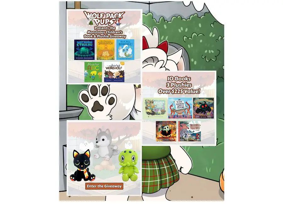 Lone Wolf Comics Monstrous Children’s Book & Plushie Giveaway - Win Books And Plushies