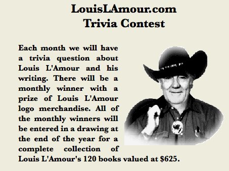 Louis L'Amour Trivia Contest