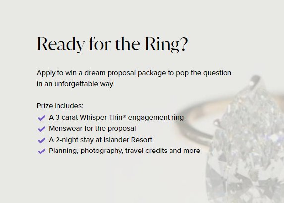 Loverly Ready For The Ring Proposal Contest - Win A Trip For 2 To Islamorada, Florida To Propose