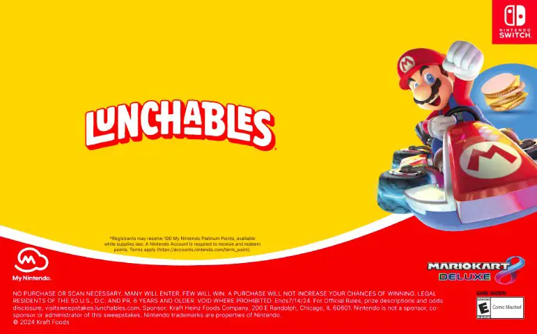 Lunchables X Nintendo Switch Sweepstakes - Win A Nintendo Switch & More (300 Winners)