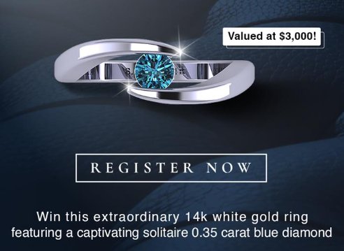 Luxury Jewelry Network Jewelry Giveaway - Win A $3,000 Diamond Ring