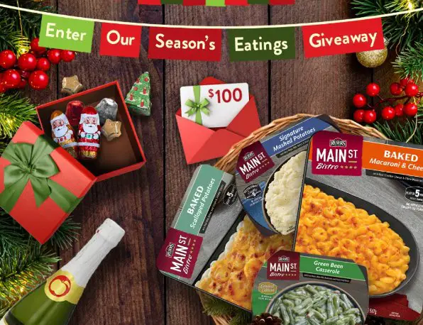 Main St Bistro Season’s Eatings Giveaway