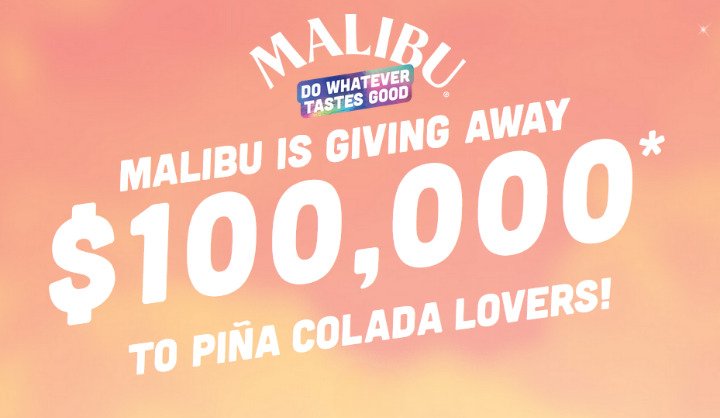 Malibu Rum Pina Colada Day Sweepstakes - Win $15 Via Venmo {6,367 winners}