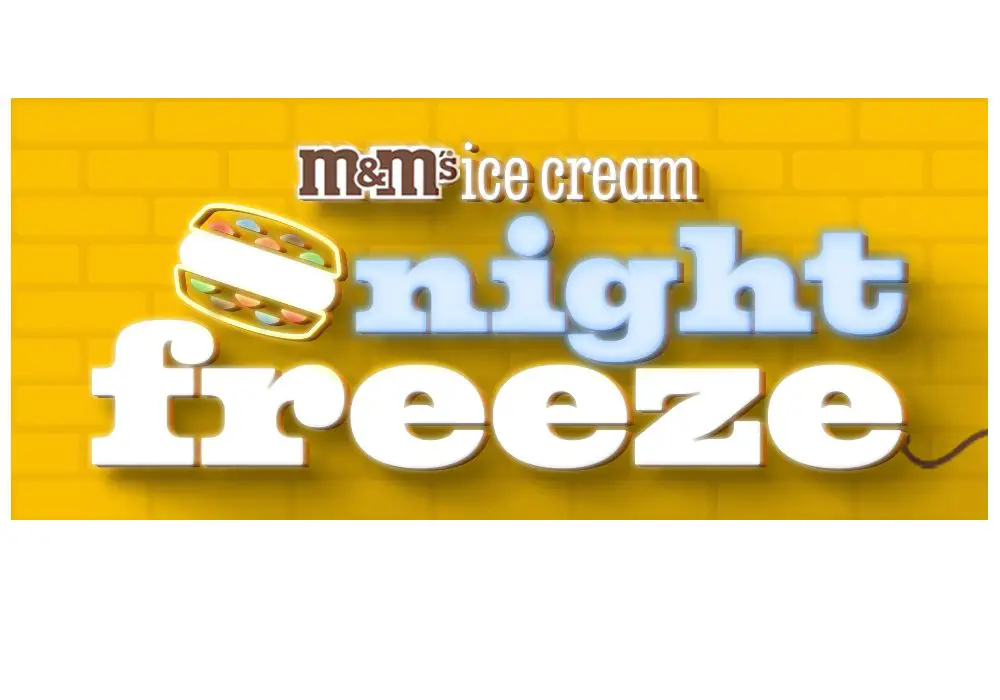 M&M’S Ice Cream Night Freeze Sweepstakes - Win 36 Ice Cream Sandwiches  And A Mini Freezer (3 Winners)