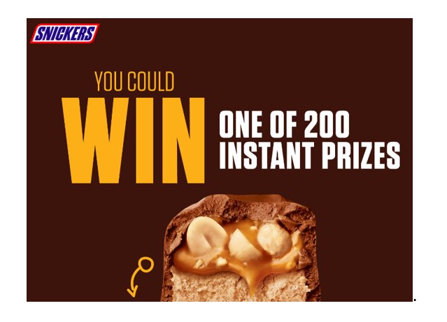 Mars Snickers NFL Instant Win Game - Win A $550 Gift Card Or Other Prizes {200 Winners}