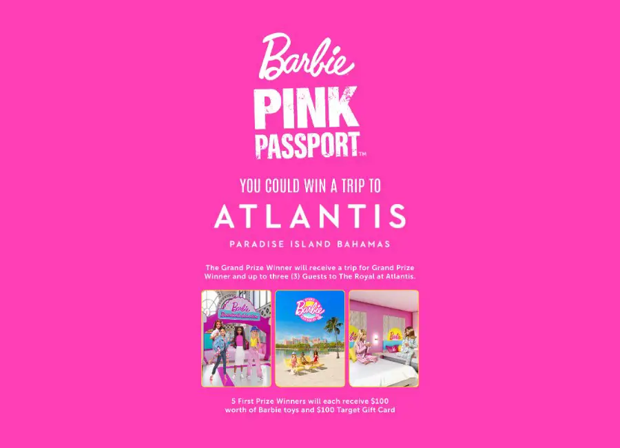 Mattel Barbie Atlantis Bahamas Sweepstakes - Win A Trip For Four To The Bahamas