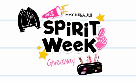 Maybelline Spirit Week Sweepstakes - Win A $642.91 Maybelline Prize Pack