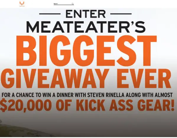 MeatEater Big Game Sweepstakes - Win Free Dinner With Steven Rinella & Free Hunting Gear