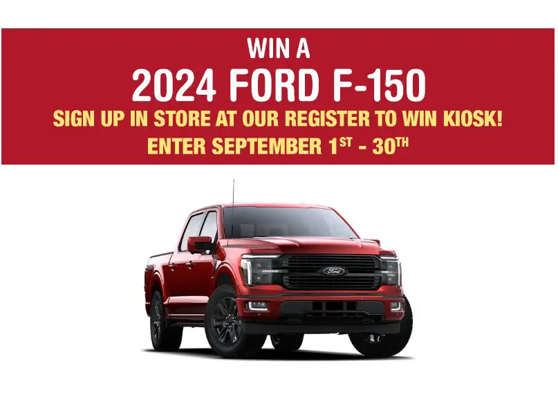 Menards Sweepstakes - Win A 2024 Ford F-150