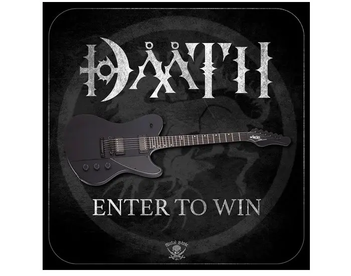 Metal Blade Records Daath Guitar Giveaway - Win A Schecter Ultra Satin Black Guitar