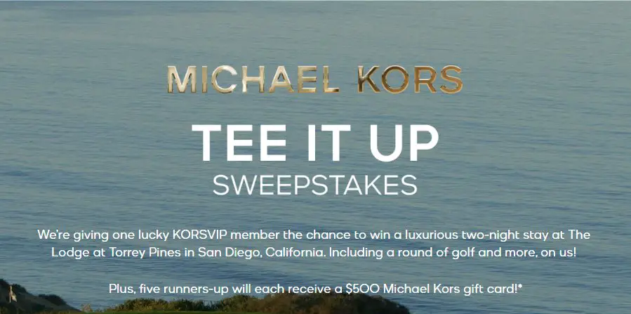 Michael Kors Free Golf Getaway Sweepstakes - Win A Trip For 4 To San Diego