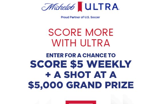 Michelob ULTRA x Food Sweepstakes – Win $5,000 Or $5 Venmo Credit (805 Winners)