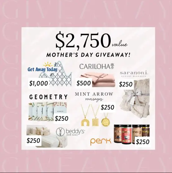 Mint Arrow Mother’s Day Giveaway – Win A  $2,750 Mother’s Day Gift Bundle