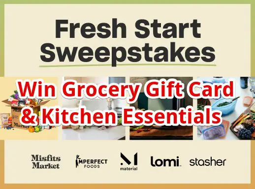 Misfits Market Fresh Start Sweepstakes - Win $250 Grocery Gift Card & Kitchen Essentials {$1,324 Prize Package}