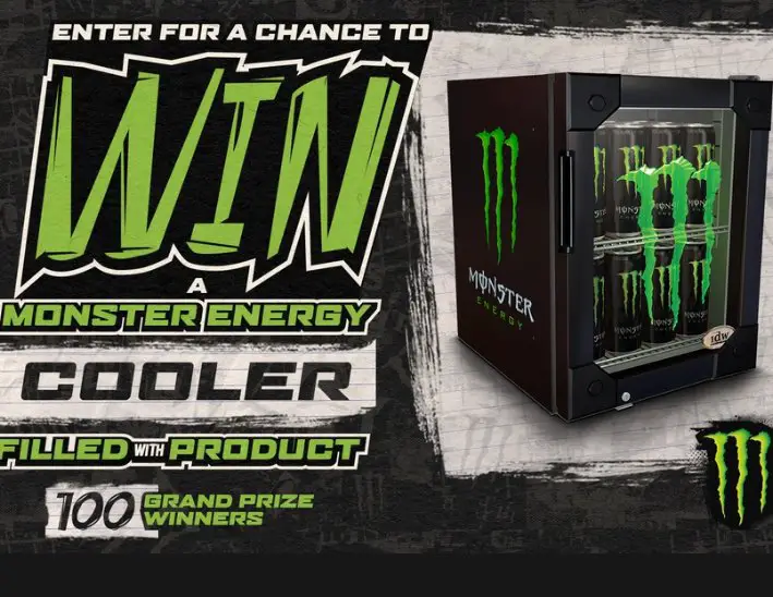 Monster Energy G1 Cooler Sweepstakes - Mini Fridge + Monster Energy {100 Winners}