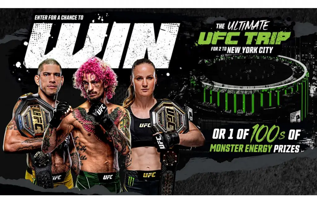 Monster Energy Sweepstakes - Win The Ultimate UFC Trip To New York