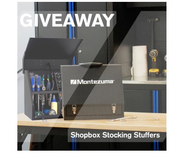 Montezuma Storage Shopbox Stocking Stuffers Giveaway - Win Two Portable Shopboxes