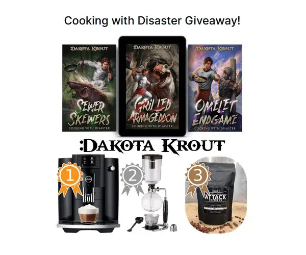 Mountaindale Cooking With Disaster Giveaway - Win A Coffee Maker, Books And Official Merch
