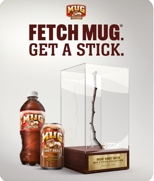 Mug Root Beer Fetch Mug, Get A Stick Sweepstakes – Win 1 - Year Supply Of Mug Root Beer Or $550 Cash