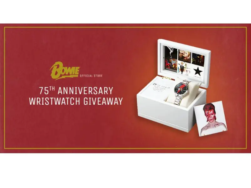 Musictoday David Bowie 75Th Anniversary Wristwatch Giveaway - Win A Limited Edition Wristwatch