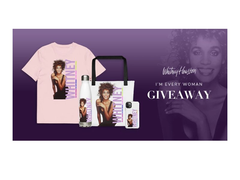 Musictoday Whitney Houston I'm Every Woman Giveaway - Win Official Merch & More