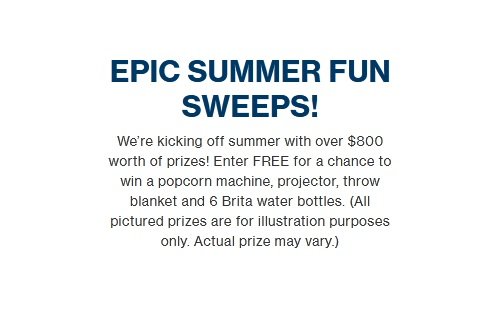 My Brita Sweepstakes - Win a Brand New Projector and More