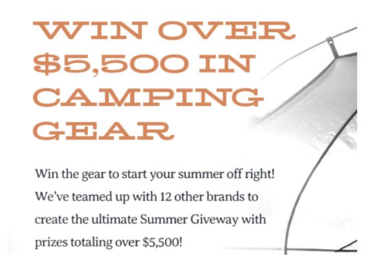 My Medic Summer 2023 Giveaway - Win $5,500 Worth Of Camping Gear