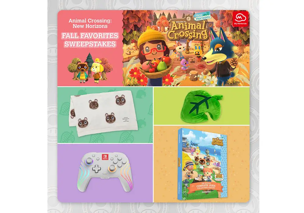 My Nintendo Animal Crossing: New Horizons Fall Favorites Sweepstakes - Win A Wireless Controller, A Guide Book and More