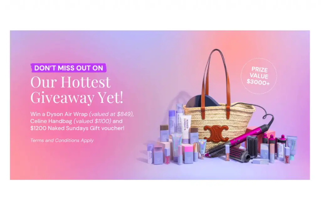 Naked Sundays September 2024 Sign-Up Giveaway - Win A Dyson Air Wrap & More