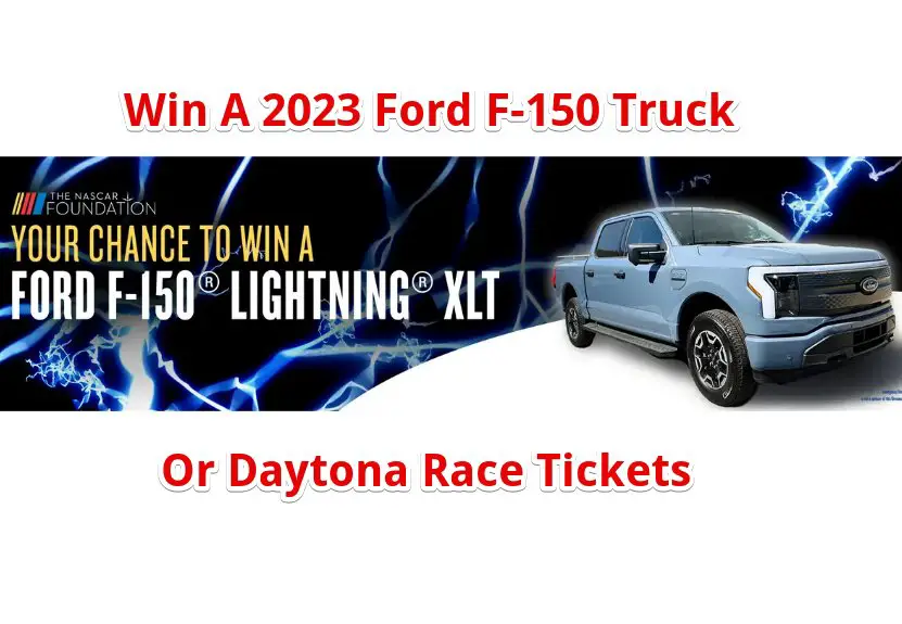 NASCAR Sweepstakes 2024 NASCAR Foundation’s 2024 Vehicle Giveaway