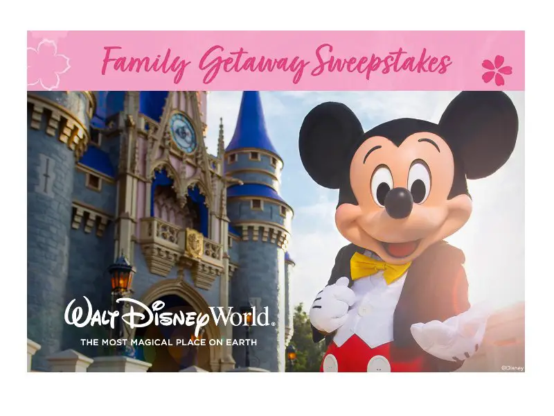 National Cherry Blossom Festival Family Getaway Sweepstakes - Win A Trip For 4 To Walt Disney World Resort