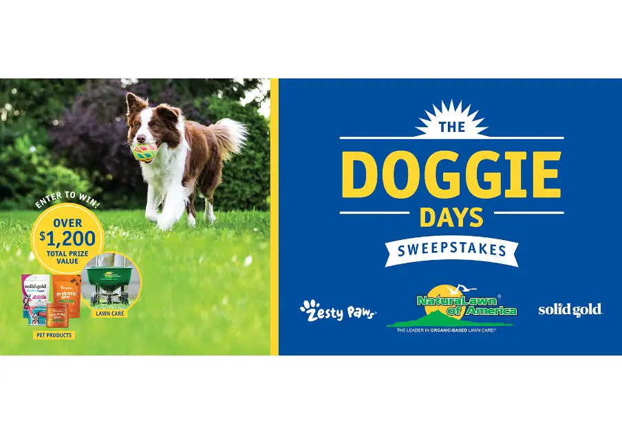 NaturaLawn Of America Doggie Days Sweepstakes - Win Lawn Care For A Year & More